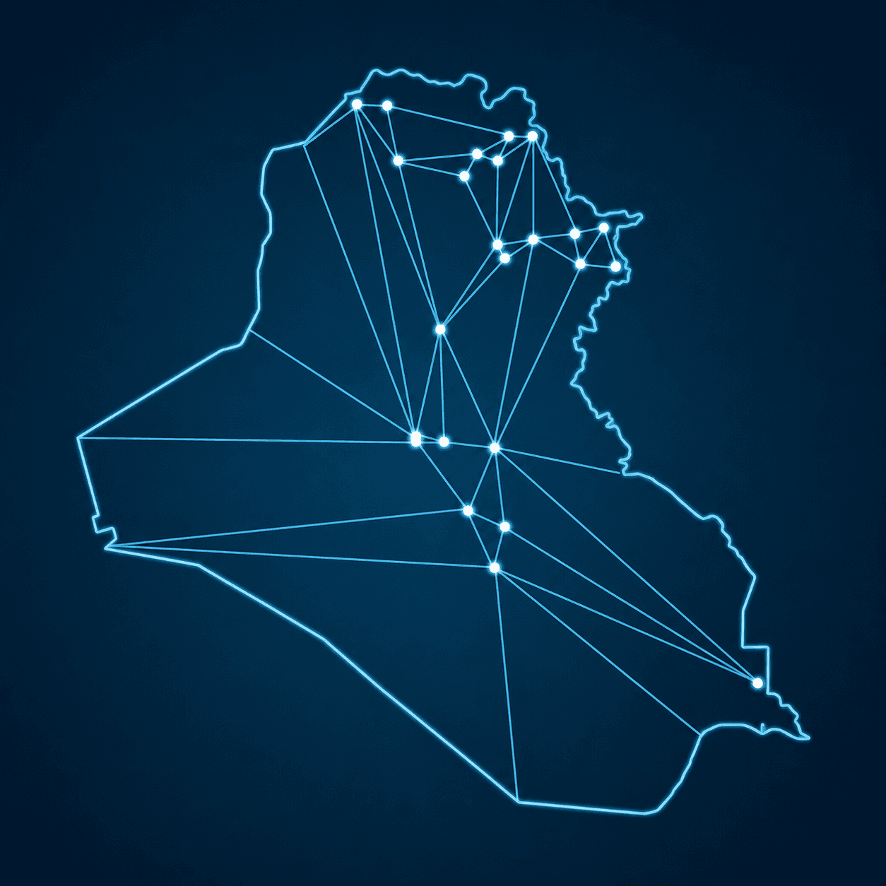 Iraq distribution map